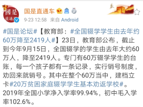 蛮族勇士:文盲率9.5%——中国历年辍学现象统计