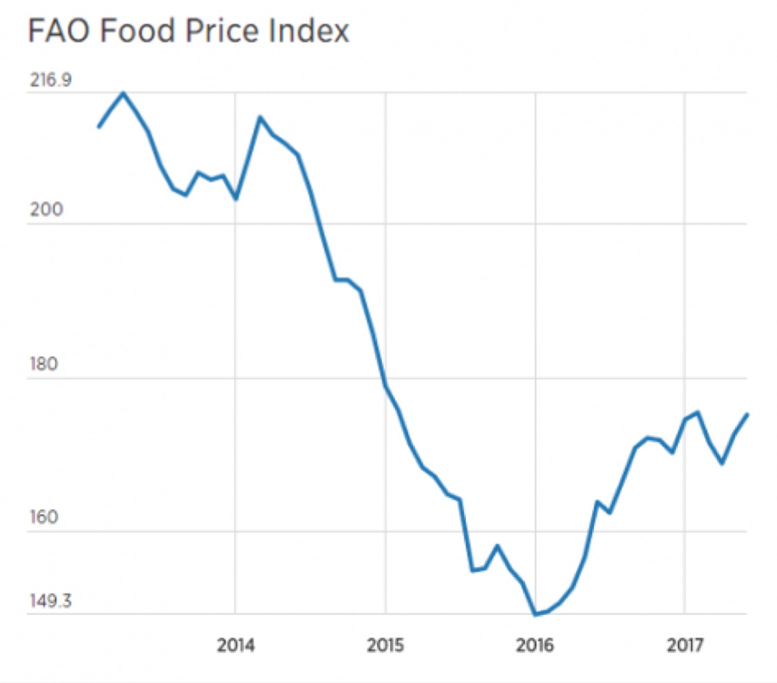 粮食、肉类、乳制品齐涨!全球食品价格飙升至两年来最高