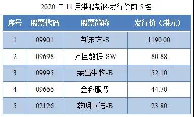 2020年11月港股IPO行情总结-图片2