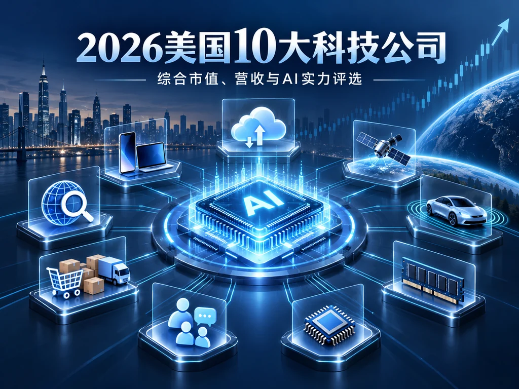 2026年美国10大科技公司最新排名:综合市值、营收、盈利与AI实力评选