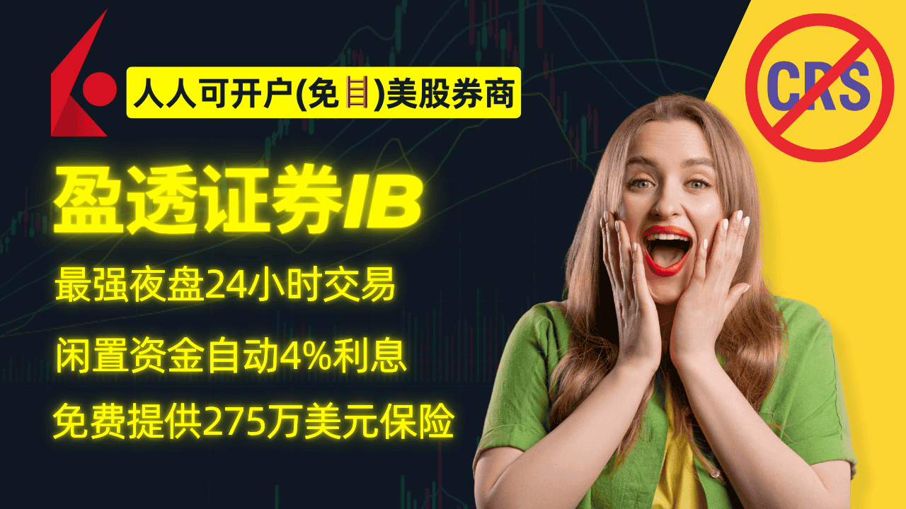 盈透证券：支持国人开户，全天24小时交易，免翻墙